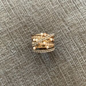 Banana Republic Stacked Ring Faux-Pearl